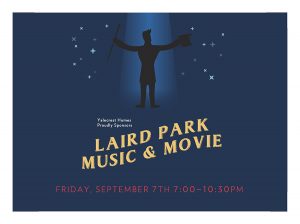 Laird Park Music & Movie Night - Flyer